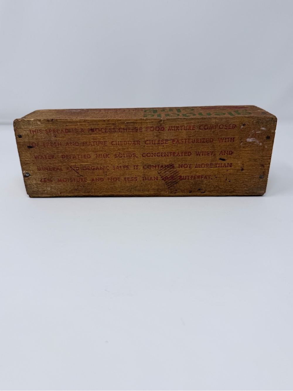 Vintage Glendale Club Cheese Food Wooden Box Crate Rustic Farmhouse Decor - Picture 6 of 9